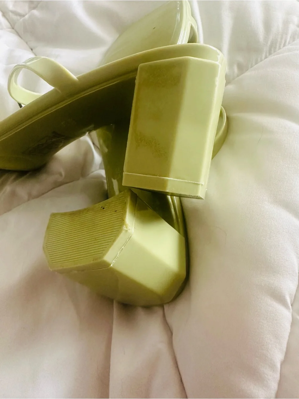 Jeffrey Campbell Lime-Strap Square-Toe Block Heel Sandals
